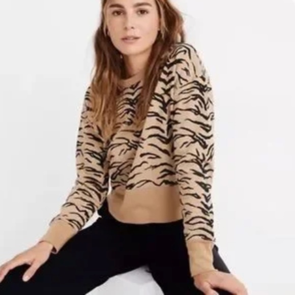 MADEWELL/Tiger Stripe Sweatshirt - Picture 1 of 9
